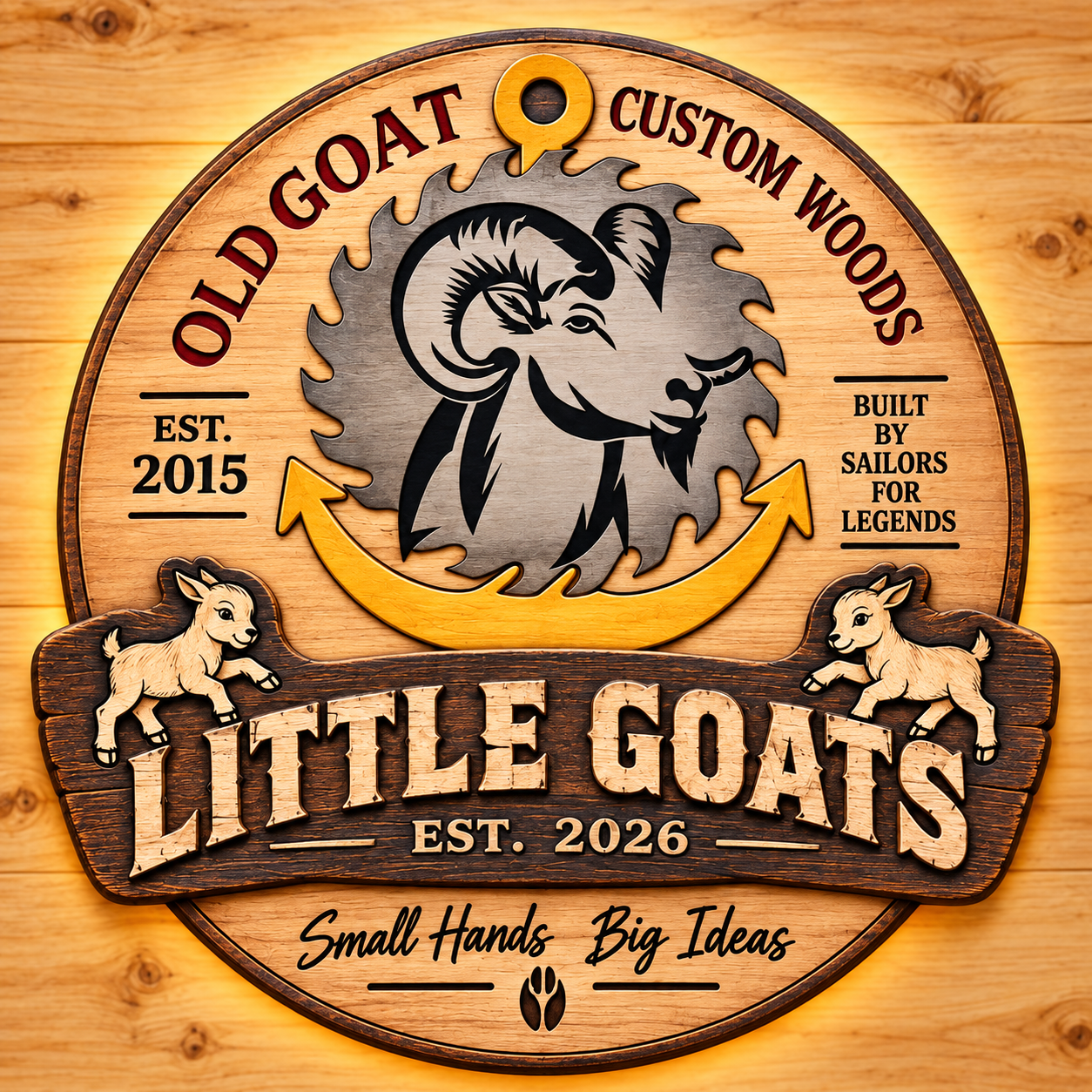 Little Goats WoodShop logo